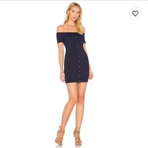 Privacy Please Inwood Mini Dress Navy Small